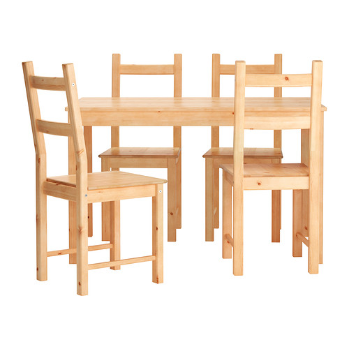 [오빠랑]INGO / IVAR 테이블+의자4, 소나무/190.973.56