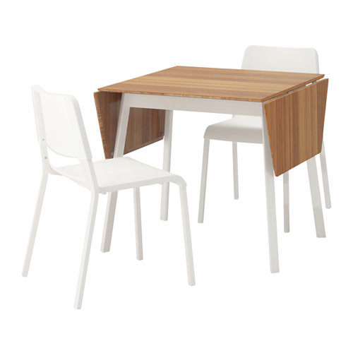 [오빠랑이케아가자] IKEA PS 2012 / TEODORES 테이블+의자2, 대나무 화이트, 화이트/692.214.76