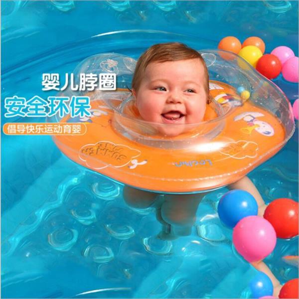 해외 무료배송 1Pcs 아기 수영 목 반지 에코-친화적 인 PVC 아기 목욕 목 반지 유아 여름 풍선 안전 서클 아기 수영 반지