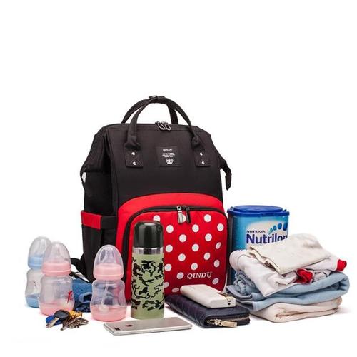 해외 무료배송 대용량 기저귀 가방 아기 배낭 다기능 여행 패킷 출산 신생아 기저귀 변경 가방 방수 및 세련 된