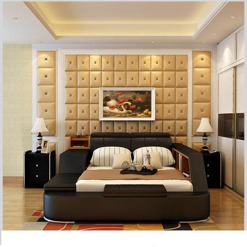 해외 무료배송 진짜 진짜 가죽 침대 구조 저장을 가진 현대 연약한 침대 가정 침실 가구 cama muebles de dormitorio/camas quarto