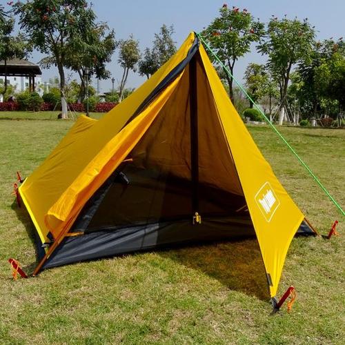 해외 무료배송 타워 초경량 텐트 1 인 캠핑 텐트 하이킹 산 배낭 방수 단일 Bivvy 텐트 20D 실리콘 한 남자 텐트