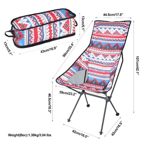 해외 무료배송HooRu 등받이 의자 비치 하이킹 낚시 접는 의자 야외 휴대용 경량 배낭 캠핑 의자 캐리 백