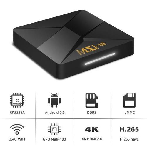 해외 무료배송 Mx1Se 스마트 Tv 박스 안드로이드 9.0 4K 유튜브 구글 2.4G 와이파이 H.265 미디어 플레이어 안드로이드 Tv 셋톱 박스 (미국 플러그)