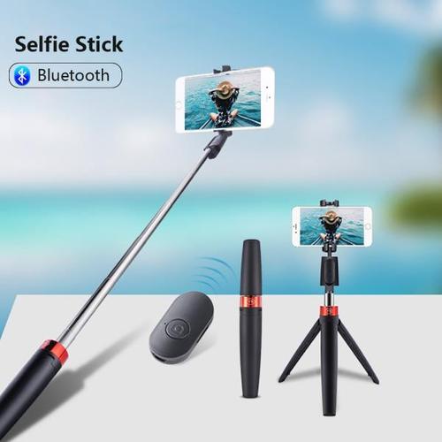 해외 무료배송 무선 블루투스 3 in 1 Selfie 스틱 삼각대 접이식 브래킷 핸드 헬드 비디오 라이브 모노 포드 Youtobe Tiktok for Phone