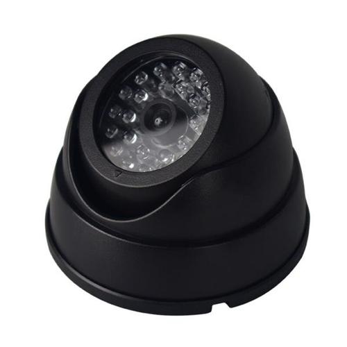 해외 무료배송더미 돔 가짜 카메라 보안 Vedio 빨간색 깜박이 LED 빛 무료 경고 CCTV 안전 감시 카메라