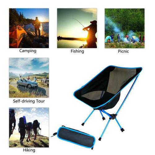 해외 무료배송초경량 접이식 캠핑 의자 낚시 피크닉 의자 바베큐 하이킹 의자 야외 도구 여행 접이식 비치 좌석 의자 стул