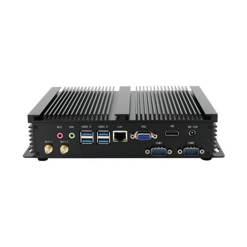 해외 무료배송 하이 엔드 풀 합금 산업용 미니 PC 인텔 코어 i7 8565U i5 8250U i3 4010U DDR3 DDR4 팬리스 컴퓨터 Windows10 Linux HDMI