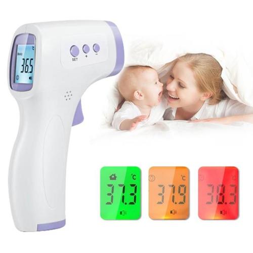 해외 무료배송 이마 바디 비 접촉 온도계 아기 성인 야외 홈 적외선 온도계 디지털 적외선 발열 귀 온도계 1set