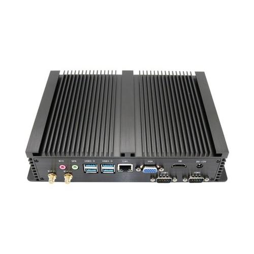 해외 무료배송 하이 엔드 풀 합금 산업용 미니 PC 인텔 코어 i7 8565U i5 8250U i3 4010U DDR3 DDR4 팬리스 컴퓨터 Windows10 Linux HDMI