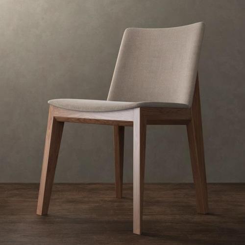 해외 무료배송 북유럽 단단한 나무 식당 의자 가죽 린넨 현대 미니멀리스트 캐주얼 홈 패션 조합 다시 의자