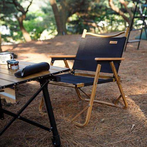 해외 무료배송네이처하이크 야외 접는 의자 휴대용 초경량 캠핑 낚시 레저 피크닉 의자 알루미늄 우드 그레인 낮잠 비치 의자