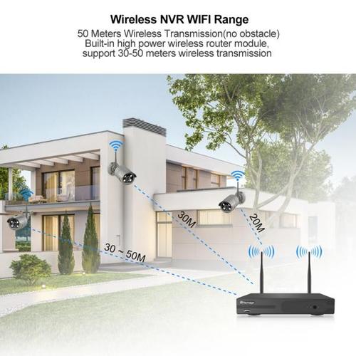 해외 무료배송Techage 1080P 2MP 무선 IP 카메라 야외 방수 보안 오디오 WiFi 카메라 무선 CCTV 시스템 키트 IP 프로 app보기