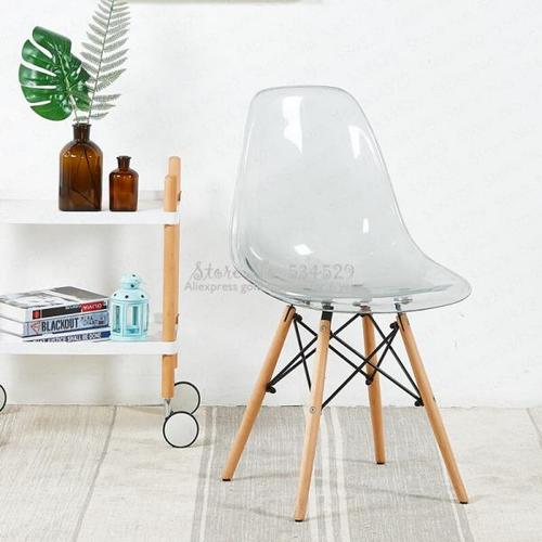 해외 무료배송 30% 2B 크리 에이 티브 팔걸이 레저 의자 플라스틱 크리스탈 투명한 식당 의자 간단한 현대 패션 커피 숍 사무실 의자