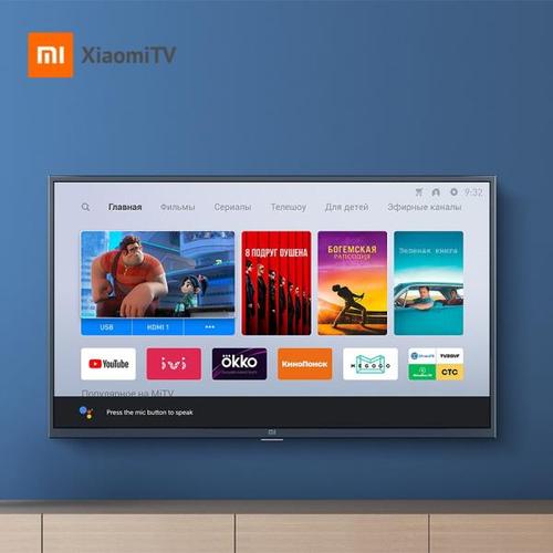 해외 무료배송 텔레비전 Xiaomi Mi TV 안드로이드 스마트 TV 4S 55 인치 전체 4K HDR 스크린 TV 2GB + 8GB Dolby DVB-T2 글로벌 버전 TV