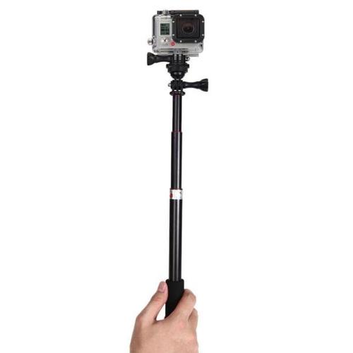 해외 무료배송 Telescoping Extendable Pole 핸드 헬드 및 삼각대 마운트 Selfie Stick for GoPro