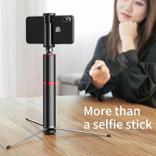 해외 무료배송 Baseus 무선 블루투스 Selfie 스틱 확장 가능한 Monopod 원격 Selfie 스틱 삼각대 아이폰 Oneplus 화웨이 팔로 selfie