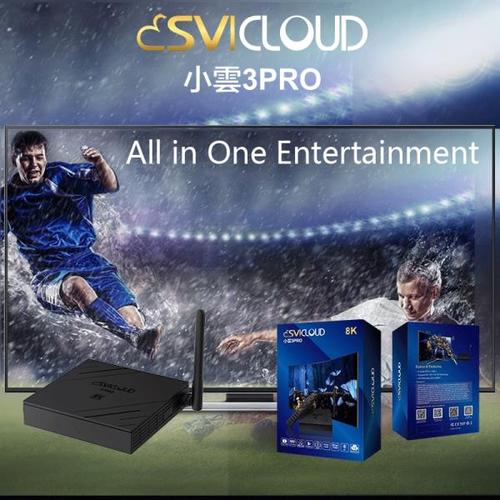 해외 무료배송 SVICLOUD 3PRO, 4GB RAM 32GB EMMC, 2.4G + 5.8G 듀얼 밴드 WiFi, 안드로이드 10, 무선 블루투스, 8K/6K 풀 HD 디코딩