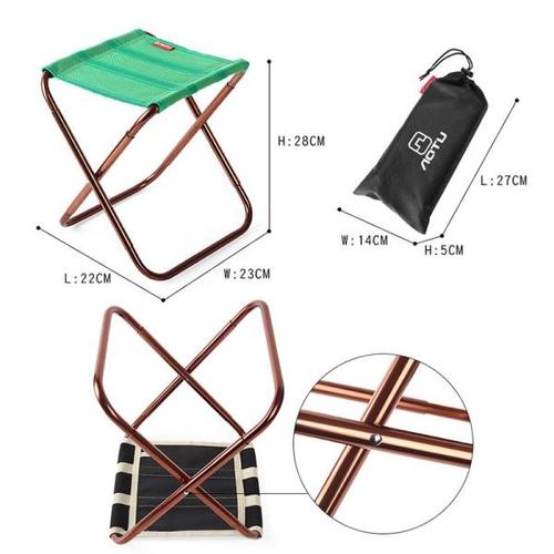 해외 무료배송접이식 의자 알루미늄 합금 의자 초경량 휴대용 소형 좌석 야외 낚시 캠핑 피크닉 가방