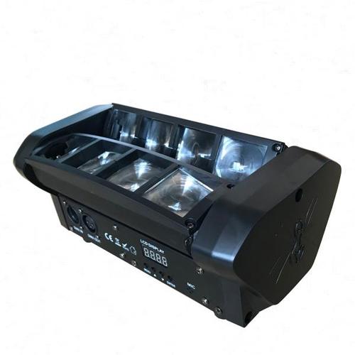 해외 무료배송 무대 8X10W 미니 LED 스파이더 라이트 DMX512 LED 이동 헤드 라이트 RGBW LED 빔 라이트 클럽 Dj 디스코 프로젝터