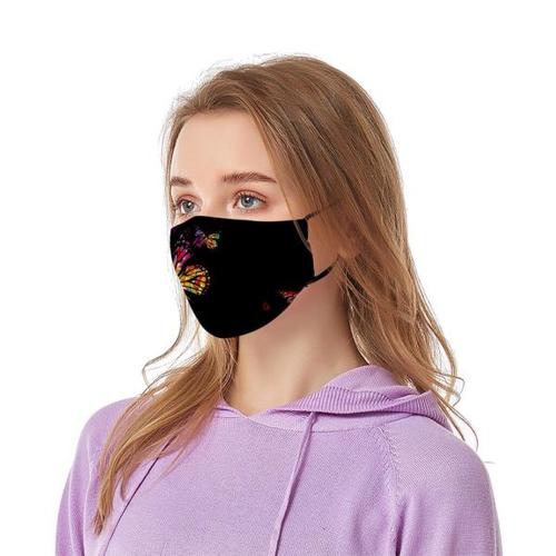 해외 무료배송 통기성 페이스 마스크 마스카라 마스카라 스킨 케어 1pc 프린트 방진 스모그 Thicken Mouth Mask Masque