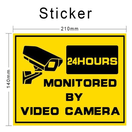 해외 무료배송KERUI 5 조각 감시 경고 스티커 모니터링 보안 경고 레이블 IP 카메라 가짜 카메라 CCTV 경고 스티커