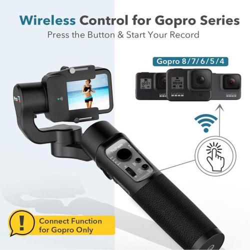 해외 무료배송 GoPro 8 액션 카메라 용 3 축 짐벌 안정기 Gopro Hero 8,7,6,5,4,3, Osmo Action Hohem iSteady Pro 3 용 핸드 헬드