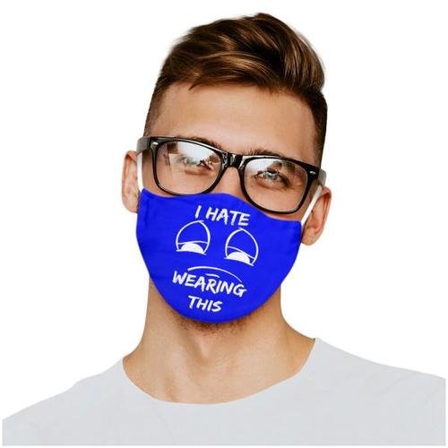 해외 무료배송 1PC Unisex Funny Printed Mask 스킨 케어 남성과 여성을위한 씻어 내고 재사용 된 페이스 마스크 comfortable Facemask masca
