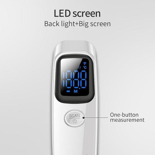 해외 무료배송이마 온도계 디지털 LED 빠른 측정 체온 가정용 비 접촉 성인 아기 적외선 온도계 총