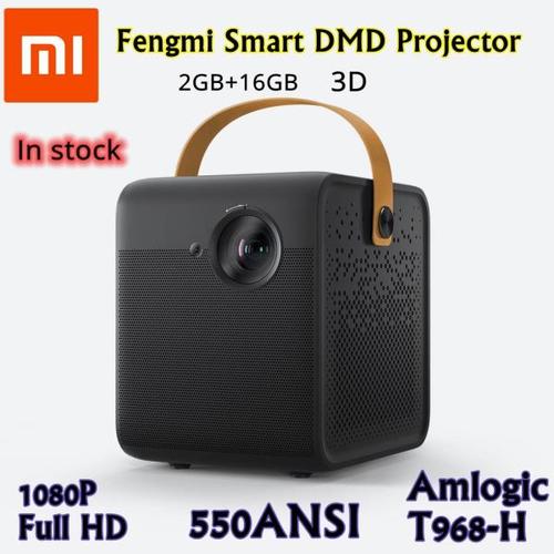 해외 무료배송 Xiaomi Fengmi Smart DMD 미니 프로젝터 TV 1080P 풀 HD 4K 3D 550ANSI Amlogic T968-H 2GB 16GB 블루투스 WIF