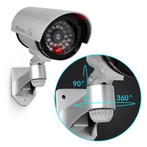 해외 무료배송가짜 카메라 더미 방수 보안 CCTV 감시 카메라 Led 빛 야외 실내 시뮬레이션 카메라