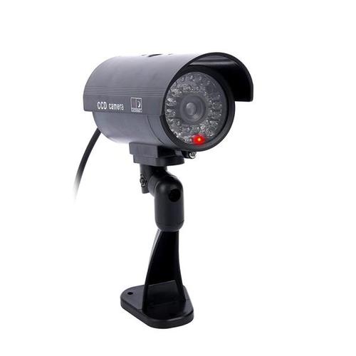 해외 무료배송가짜 더미 카메라 총알 방수 야외 실내 보안 CCTV 감시 카메라 깜박이 빨간색 LED