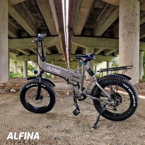 해외 무료배송 Alpina 새로운 전기 자전거 스노우 마운틴 전기 자전거 20 인치 4.0 지방 타이어 ebike 비치 bicicleta eletrica 500W 40KM