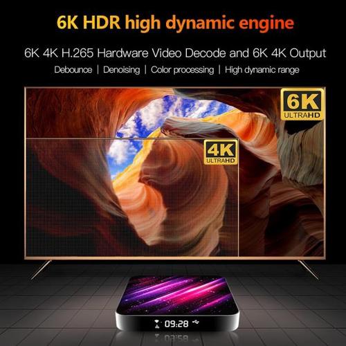 해외 무료배송 Tv 박스 안드로이드 10 2.4G 및 5.8G 와이파이 H616 블루투스 미디어 플레이어 4K 3D 비디오 4 기가 바이트 32 기가 바이트 64 기가 바이트 유튜