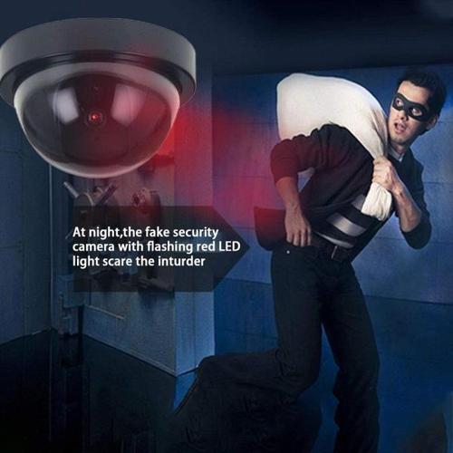 해외 무료배송SecuPlug + 홈 더미 돔 보안 카메라 적외선 무선 CCTV 감시 가짜 카메라 야외 거짓 시뮬레이션 카메라
