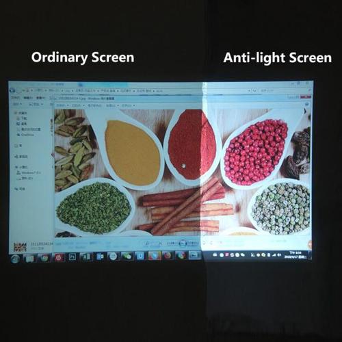 해외 무료배송 브랜드 AUN 16:9 반대로 반사 패브릭 60/100 인치 스크린 홈 시어터, ALR 스크린을 프로젝터 DLP proyector