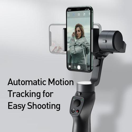 해외 무료배송 Baseus Bluetooth Selfie 스틱 3 축 핸드 헬드 Gimbal Stabilizer Outdoor Holder w/Focus Pull &amp; Zoom fo
