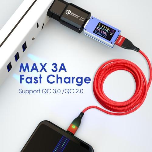해외 무료배송 FONKEN 마그네틱 케이블 마이크로 USB 타입 C 자기 충전 케이블 아이폰에 대한 자기 충전기 삼성 화웨이 Xiaomi 빠른 충전