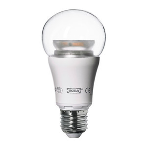 [오빠랑이케아가자] LEDARE LED전구 E26 600루멘, 밝기조절, 구형 투명/102.925.07