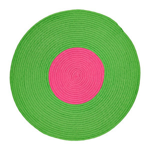 [오빠랑이케아가자] STICKAT 편직러그, 그린, 핑크(75 cm)/102.962.61