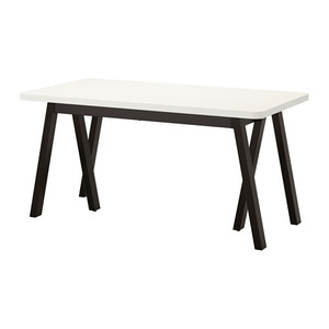 [오빠랑이케아가자] RYDEBÄCK 테이블, 화이트, 그레베스타드 블랙(150x78 cm)/591.671.68