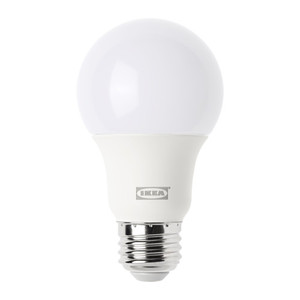 [오빠랑이케아가자] LEDARE LED전구 E26 600루멘, 밝기조절, 구형 오팔 화이트/403.887.49/703.490.30