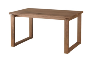MÖRBYLÅNGA 뫼르뷜롱아 테이블 참나무무늬목 브라운스테인 140x85  703.862.49