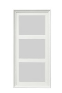 이케아 KNOPPÄNG 크노펭 액자3칸 화이트스테인 (50x23 cm) 102.974.49