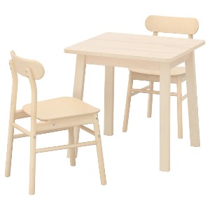 [오빠랑] 이케아 NORRAKER 노로케르 / RONNINGE 뢴닝에 테이블+의자2 492.972.50