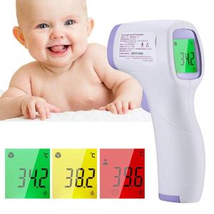 해외 무료배송 비접촉 적외선 온도계 아기 성인 적외선 온도계 디지털 온도 총 LCD 디스플레이 온도계
