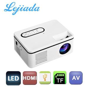 해외 무료배송 LEJIADA S361 휴대용 미니 LED 프로젝터 HDMI 지원 HD 1080p 비디오 플레이어 홈 미디어 플레이어 내장 스피커