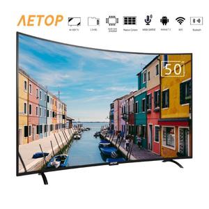 해외 무료배송 무료 배송-50 인치 저렴 한 안 드 로이드 tv hd led 텔레비전 스마트 tv 4k 원격 제어와 곡선