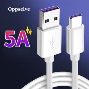 해외 무료배송 Oppselve 5A Spuer 고속 충전기 화웨이 메이트 20 P30 P20 Pro Lite 용 USB 유형 C-케이블 삼성 S10 S9 S8 고속 충전 용