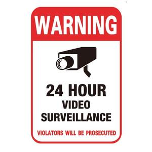 해외 무료배송뜨거운 판매 내구성 24 시간 CCTV 비디오 감시 모니터 카메라 보안 시스템 경고 로그인 자기 접착 벽 스티커